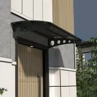 SundurmaX Pratik Metal Sundurma Oval Serisi Antrasit Gövde Füme Levha