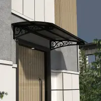 SundurmaX Pratik Metal Sundurma Lale Serisi Siyah Gövde Füme Levha