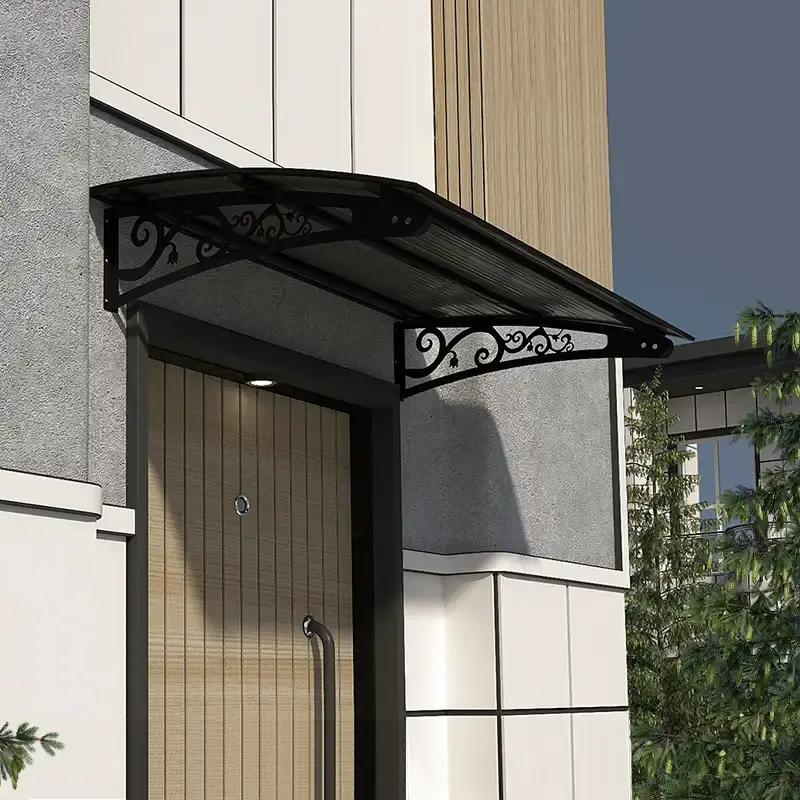 SundurmaX Pratik Metal Sundurma Lale Serisi Siyah Gövde Füme Levha